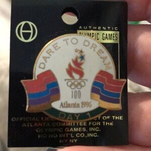 Atlanta 1996 Olympics Day 1 Pin Dare to Dream